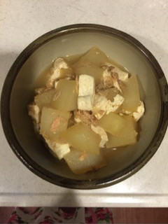 簡単♡冬瓜と豆腐の煮物♪-レシピのメイン写真