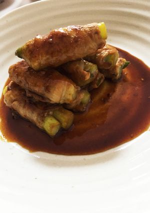 簡単おつまみ♡韓国風アスパラ豚肉♡-レシピのメイン写真