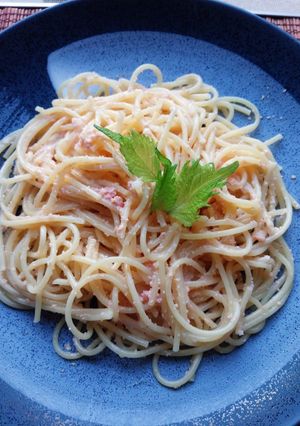 超簡単☆たらこor明太子クリームパスタ☆-レシピのメイン写真