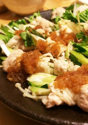 さっぱり香味野菜の冷しゃぶ巻き-レシピのメイン写真