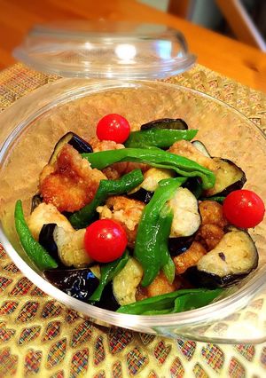 めんつゆで簡単★夏野菜と鶏肉の揚げ浸し-レシピのメイン写真