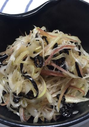塩こぶとレモンでネギと茗荷のサッパリ和え-レシピのメイン写真
