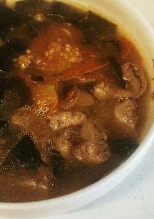 超簡単おいしい！トマトと鶏レバースープ♪-レシピのメイン写真