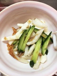ちくわとキュウリの梅肉ソース和え-レシピのメイン写真