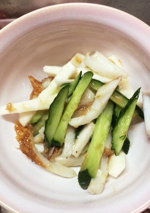 ちくわとキュウリの梅肉ソース和え-レシピのメイン写真