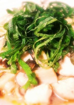 キノコのバター醤油パスタ大葉風味-レシピのメイン写真