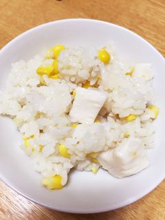 とうもろこしと帆立の炊き込みごはん-レシピのメイン写真
