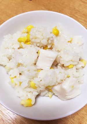 とうもろこしと帆立の炊き込みごはん-レシピのメイン写真