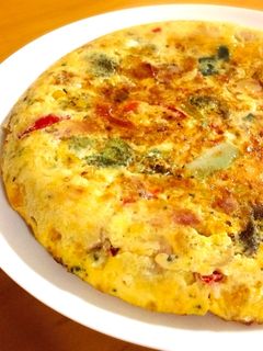 簡単♪うまい!夏野菜のオープンオムレツ♡-レシピのメイン写真