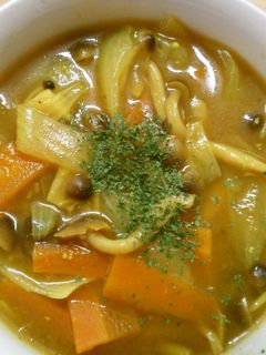 しめじと 玉ねぎ 人参の カレースープ!-レシピのメイン写真
