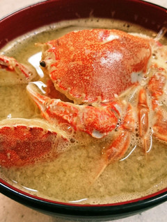 【ヒラツメカニの味噌汁】-レシピのメイン写真