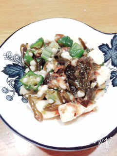 夏バテ知らず!ネバネバ豆腐あえ-レシピのメイン写真