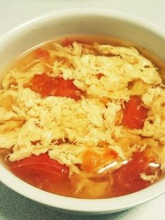 トマトと卵のスープ-レシピのメイン写真