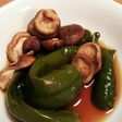万願寺とうがらしと椎茸の焼き浸し