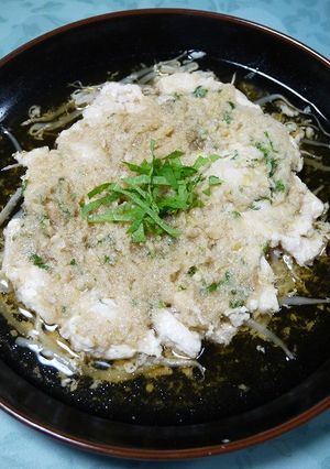 レンジで簡単！ムネ肉ともやしのみぞれ煮-レシピのメイン写真