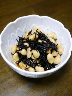 レンジで簡単!大豆のひじき煮-レシピのメイン写真