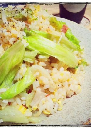 レタスとカニカマの炒飯-レシピのメイン写真