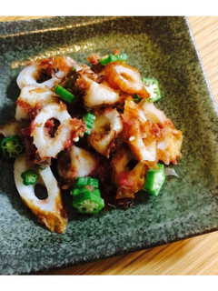 竹輪とオクラの鰹節和え〜梅風味〜-レシピのメイン写真