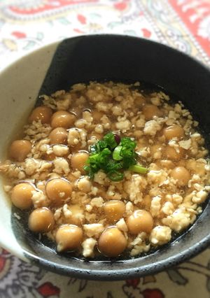 鶏ひき肉の旨煮あん ♪ ご飯や麺にかけて-レシピのメイン写真