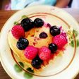 ホットケーキフルーツ乗せ♪