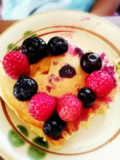 ホットケーキフルーツ乗せ♪-レシピのメイン写真