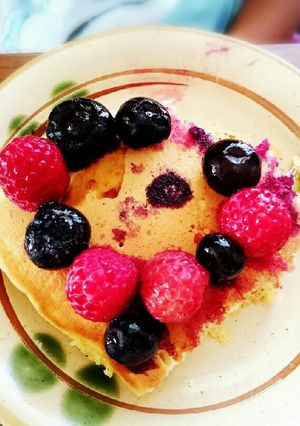 ホットケーキフルーツ乗せ♪-レシピのメイン写真