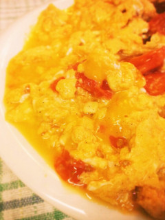 フワフワトマトチーズエッグ♪-レシピのメイン写真