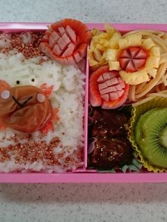 梅干しカニさんキャラ弁当-レシピのメイン写真