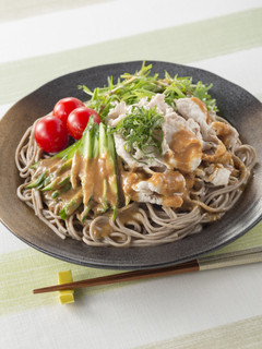 夏野菜たっぷり冷しゃぶそば-レシピのメイン写真