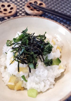 缶詰たくあんと胡瓜の混ぜ寿司-レシピのメイン写真