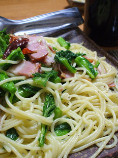 ★菜の花とベーコンの塩味パスタ★-レシピのメイン写真