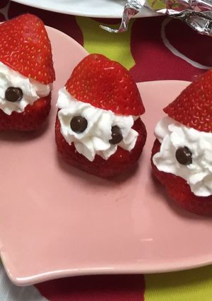 いちごのサンタさん✴︎クリスマス！-レシピのメイン写真