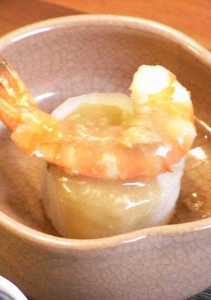 蒸し長芋の海老味噌-レシピのメイン写真