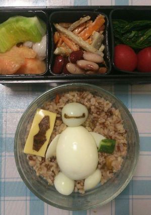 キャラ弁　簡単にベイマックス-レシピのメイン写真