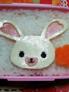 キャラ弁♡うさぎのモフィ 簡単-レシピのメイン写真