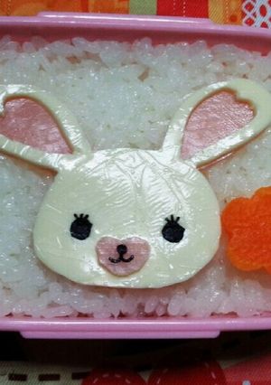 キャラ弁♡うさぎのモフィ　簡単-レシピのメイン写真