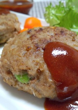☆夏☆とうもろこしと枝豆のハンバーグ-レシピのメイン写真