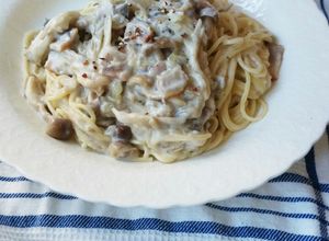 キャンベルマッシュルーム缶のきのこパスタ-レシピのメイン写真