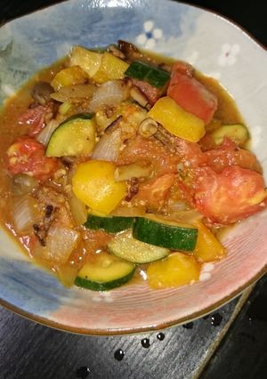 ひき肉と夏野菜とチーズのラタトゥイユ風☆-レシピのメイン写真