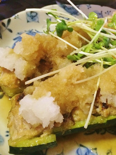 ポン酢でさっぱり「ズッキーニボート」-レシピのメイン写真