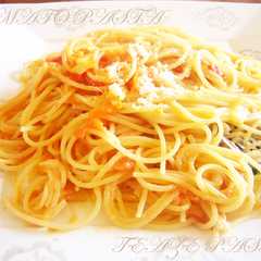 รูปของ 簡単☆定番☆トマトとチーズのパスタ