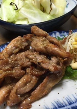 鶏せせり　ポン酢照り焼き♪-レシピのメイン写真