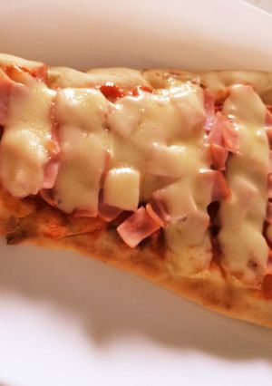 ナンのハムチーズのせver簡単-レシピのメイン写真