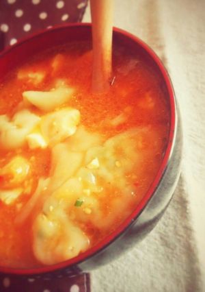 味噌汁アレンジ♪餃子鍋風♡お一人様にも♡-レシピのメイン写真