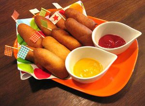 パンケーキミックス粉でミニホットドッグ-レシピのメイン写真