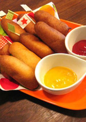 パンケーキミックス粉でミニホットドッグ-レシピのメイン写真