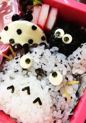 キャラ弁 トトロ 梅雨バージョン-レシピのメイン写真