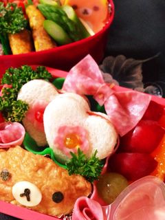 キャラ弁 稲荷バージョン リラックマ-レシピのメイン写真