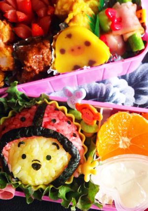 キャラ弁 プーさん てんとう虫バージョン-レシピのメイン写真