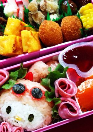 キャラ弁 マイメロディー 夏バージョン-レシピのメイン写真